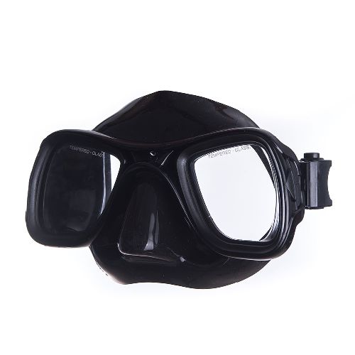 Маска для плавания SALVAS Sphera Black Sil, профессиональная, размер взрослый, черная