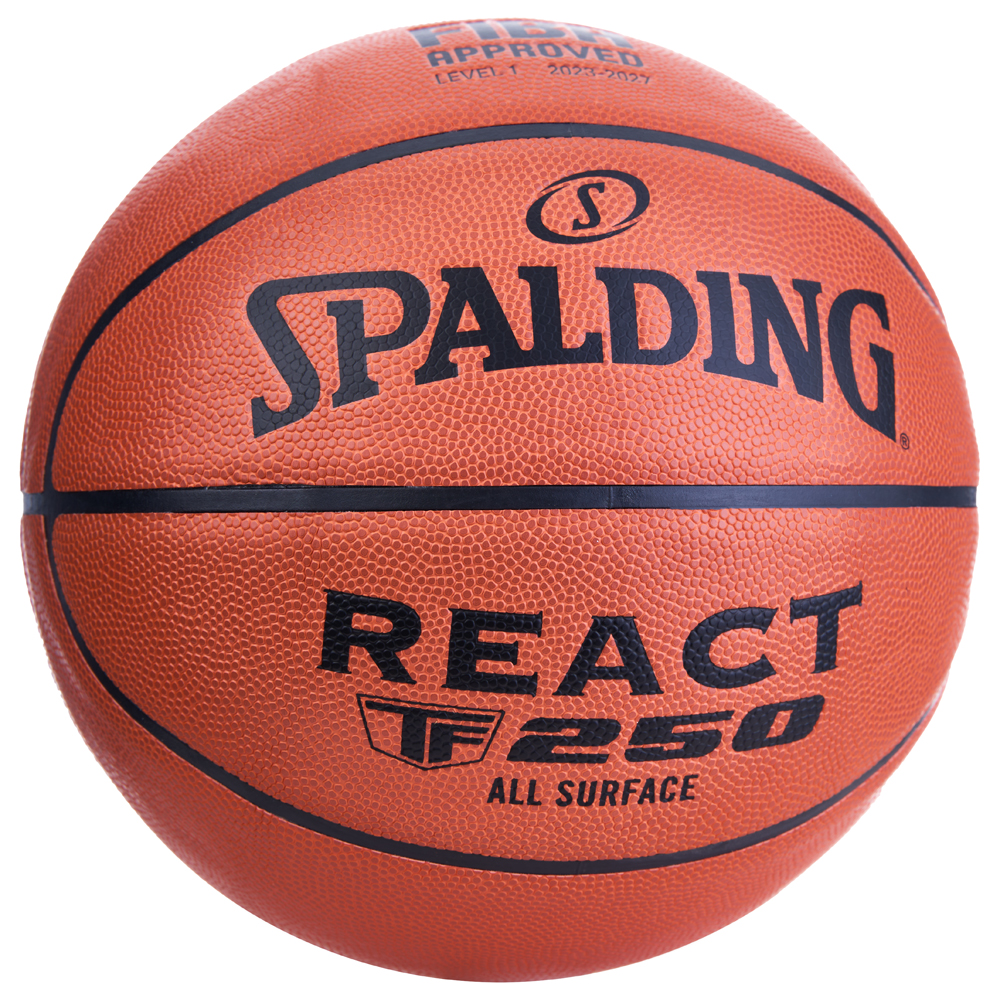 Мяч баскетбольный Spalding TF-250 React, FIBA Approved, Размер 6