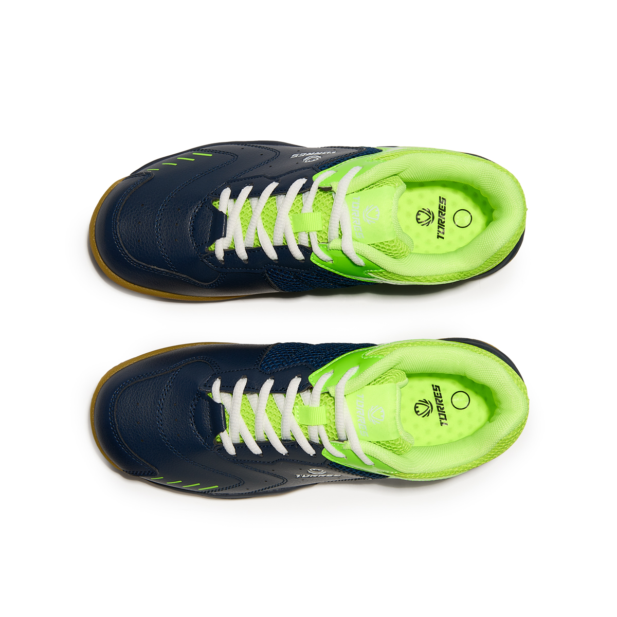 Бутсы зальные TORRES MAXIMA, Размер 38, Цвет Синий/Салатовый
