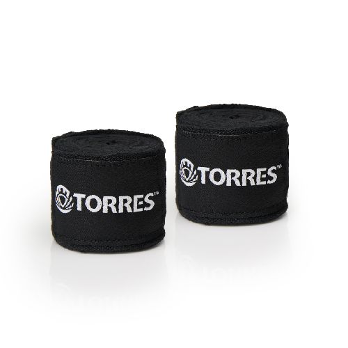 Бинт боксерский TORRES, 1пара, хлопок, Размер Дл. 2,5 м, Цвет Черный