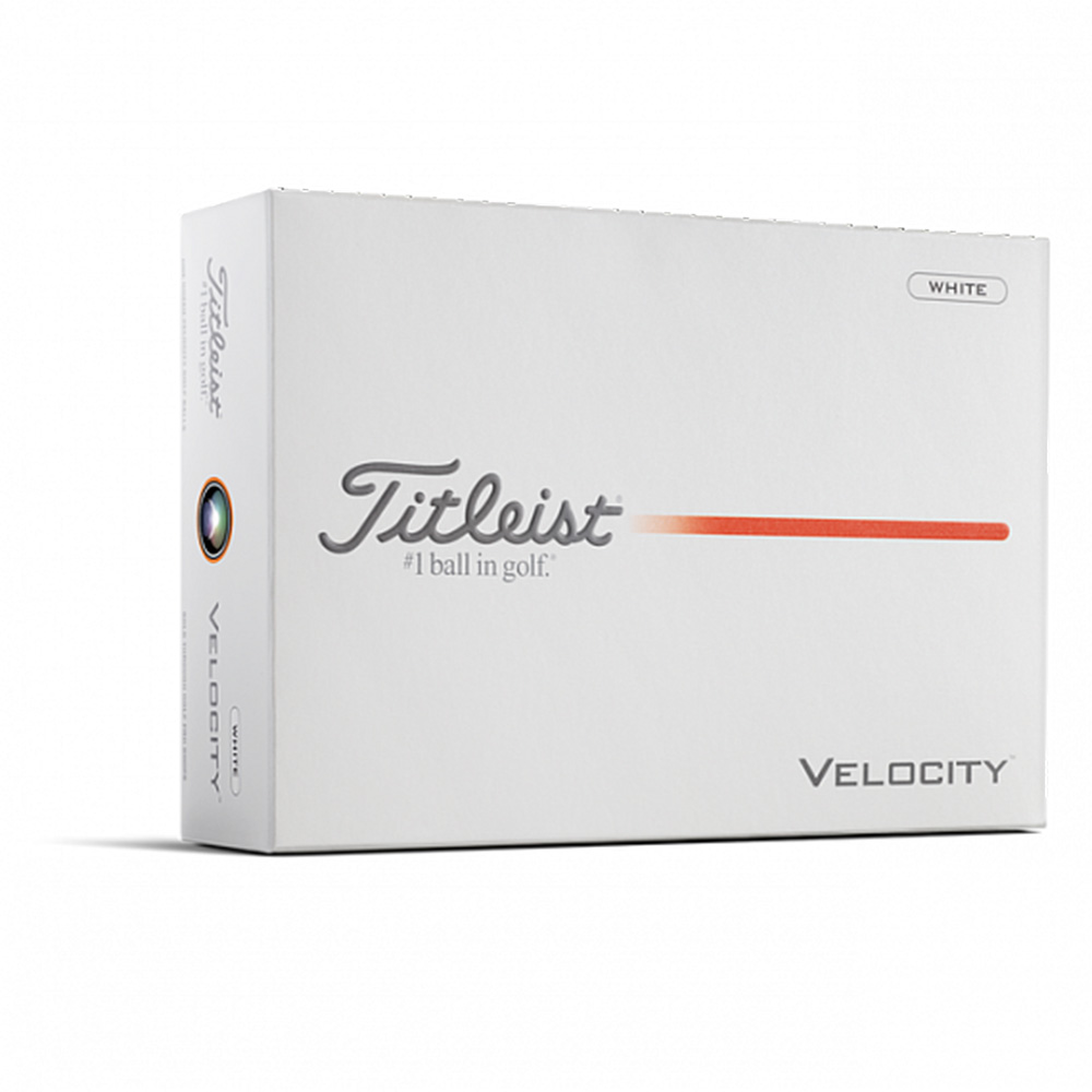 Мяч для гольфа Titleist Velocity 26 T8027S-WT, 3 шт., белый, Цвет Белый