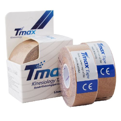 Тейп кинезиологический TMAX Extra Sticky 2,5 см x 5 м х.2 шт