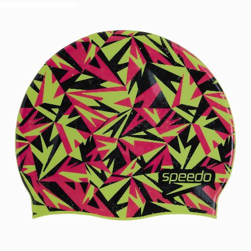 Шапочка для плавания SPEEDO Boom Silicone Cap Jr, детская, Цвет Зеленый