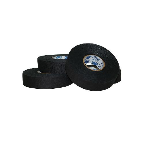 Лента хоккейная Blue Sport Tape Coton Black 603307, ширина 24 мм., длина 25 м., черный, Размер 24мм*25м, Цвет Черный
