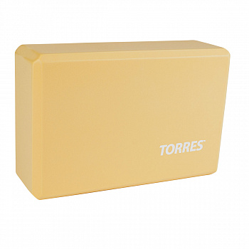 Блок для йоги TORRES YL8005B размер 8x15x23см, песочный